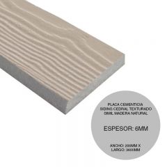 PLACA SIDING CEDAR 3600X200X6MM