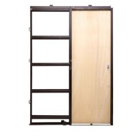 Puerta interior embutir 80 Nativa MDF marco chapa construccion en seco 800mm