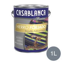 Esmalte antioxido 2 en 1 hierro forjado gris acero mate lata x 1l