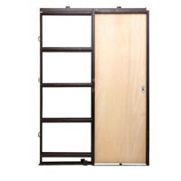 Puerta interior doble embutir 120 Nativa MDF marco chapa construccion en seco 1200mm