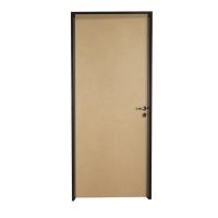 Puerta interior izquierda 70 Nativa MDF marco chapa construccion en seco 700mm