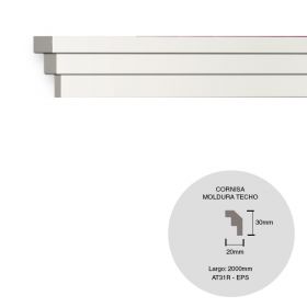 MOLDURA AT31R 31X31X2000MM