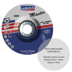 DISCO DE CORTE DW 115X1.6