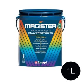 ESMALTE ACRILICO MAGISTER NEGRO 1L