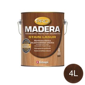 PRO MADERA STAIN LASUR NOGAL BRI 4L