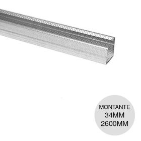 PERFIL MONTANTE 34X0.52X2600MM