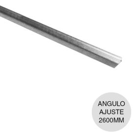 Perfil construccion seco angulo ajuste galvanizado 10mm x 25mm x 2600mm
