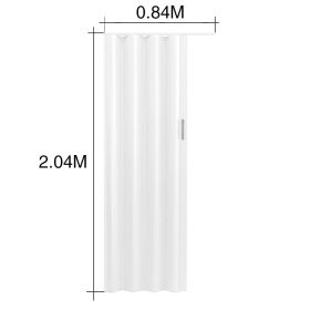 Puerta interior plegadiza ciega blanco 8mm x 840mm x 2.04m
