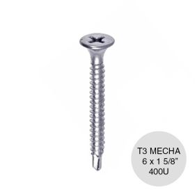 TORNILLO T3PM 6X1.5/8 CAJA X 400U